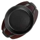 Сковорода для фахитос «Эмбер Каст Мэтт» чугун,дерево D=160/127,H=47мм черный,тем.дерево