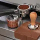 Разравниватель для кофе сталь нерж.,дерево D=58мм стальной