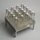 Подставка д/бутылок + 20бутылок сталь нерж. ,H=30см металлич.