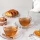 Чайная пара стекло 180мл D=90/136,H=66мм прозр.