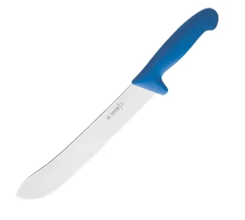 Нож для нарезки мяса сталь нерж.,пластик ,L=425/295,B=35мм синий