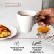 Чайная пара «Кунстверк» фарфор 250мл D=90/167мм белый