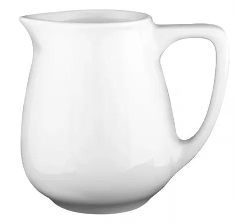 Молочник «Белая» Классический фарфор 65мл ,H=60,L=50,B=66мм белый