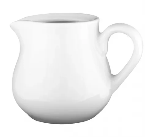 Молочник «Белая» Классик фарфор 65мл ,H=56,L=57,B=78мм белый