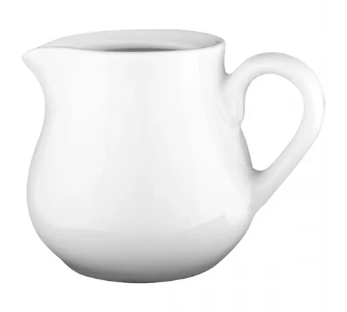 Молочник «Белая» Классик фарфор 130мл ,H=69,L=71,B=94мм белый