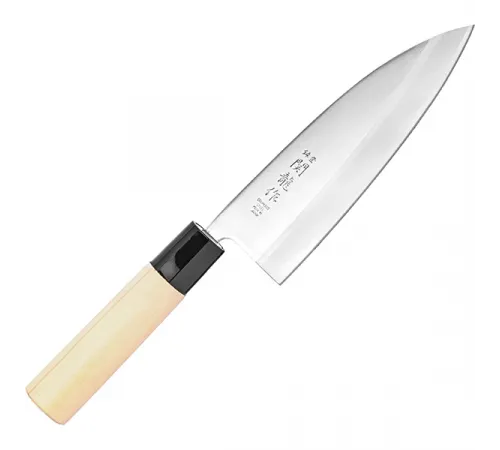 Нож кухонный «Киото» односторонняя заточк сталь нерж.,дерево ,L=285/150,B=47мм