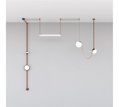 Трековый однофазный светильник Denkirs Belty Orb DK5553-BK