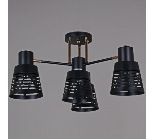Потолочная люстра Reluce 06074-3.3-04 BK+FG