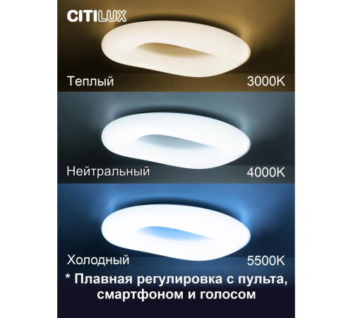 Потолочная люстра Citilux Стратус Смарт CL732A800G