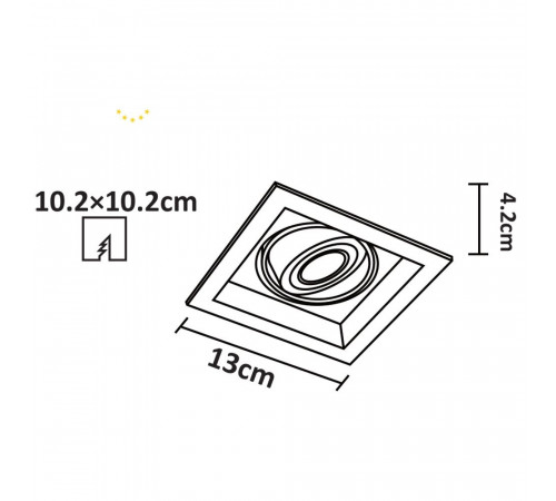 Встраиваемый светильник Arte Lamp A6661PL-1WH