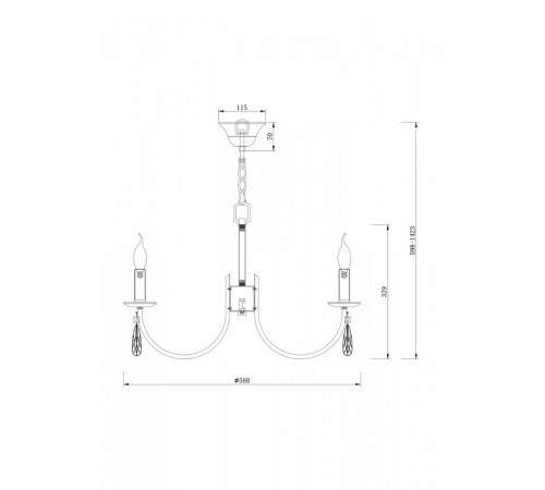 Подвесная люстра Freya Forte FR1006PL-06N