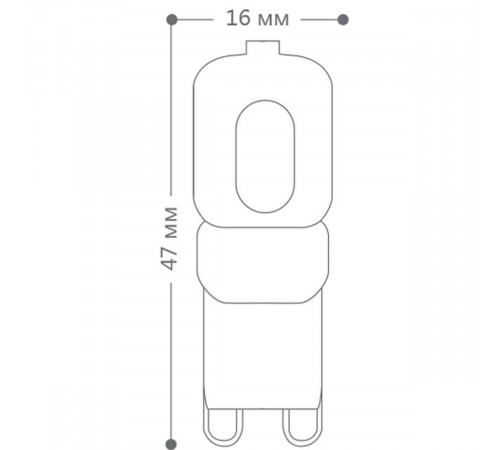 Лампа светодиодная Feron G9 5W 2700K Прямосторонняя Матовая LB-432 25769
