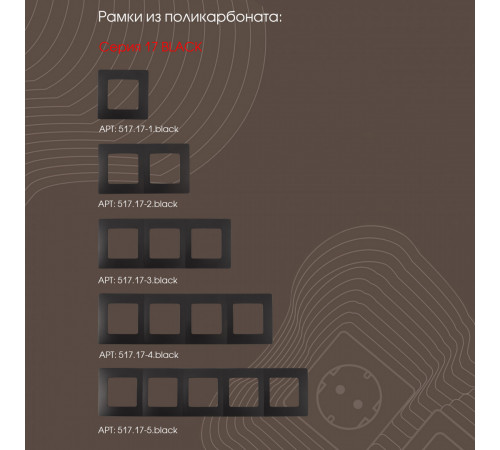 Кнопка дверного звонка Arte Milano 217.36-1.black