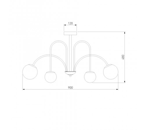 Потолочная люстра Eurosvet Alix 30177/6 латунь Smart a055499