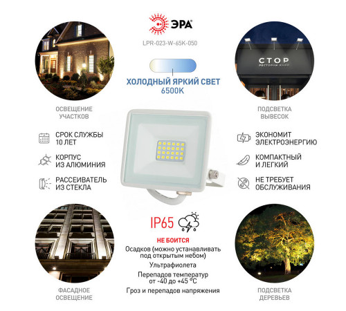 Прожектор Эра LPR-023-W-65K-050 Б0054642
