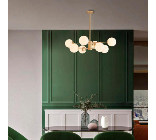 Люстра на штанге ImperiumLoft Roundi Brass 305756-23