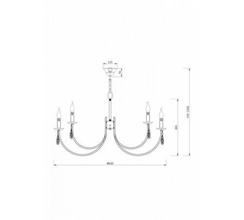Подвесная люстра Freya Forte FR1006PL-12N
