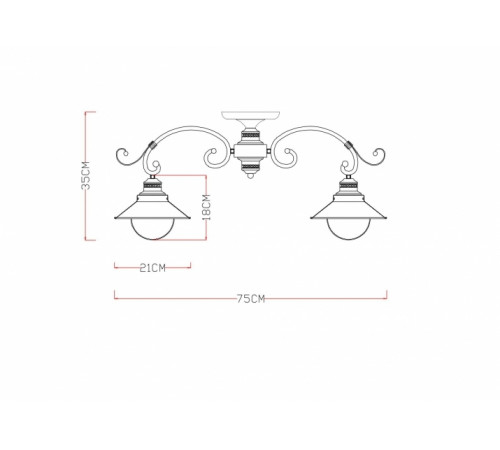 Потолочная люстра Arte Lamp 7 A4577PL-5CK