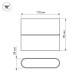 Уличный настенный светодиодный светильник Arlight SP-Wall-Flat-S110x90-2x3W Day4000 032411