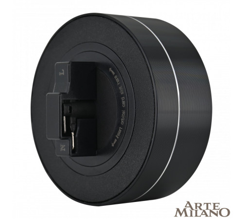 Трековая подсветка Arte Milano Am-track-sockets 380011TLS/LWS Black