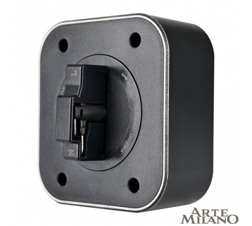 Трековая подсветка Arte Milano Am-track-sockets 380022TLS/LWS Black