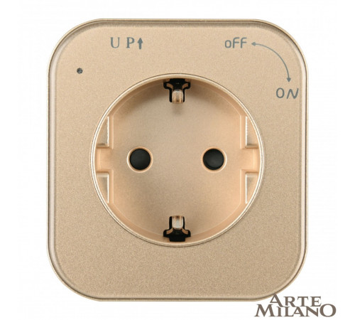 Трековая розетка Arte Milano Am-track-sockets 380022TS/ES Gold