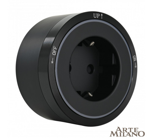 Трековая розетка Arte Milano Am-track-sockets 380066TS LED/ES Black