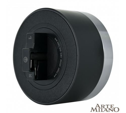 Трековая розетка Arte Milano Am-track-sockets 380066TS LED/ES Grey
