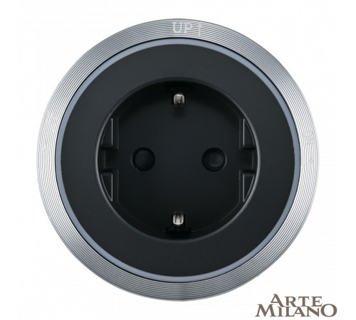 Трековая розетка Arte Milano Am-track-sockets 380066TS LED/ES Grey