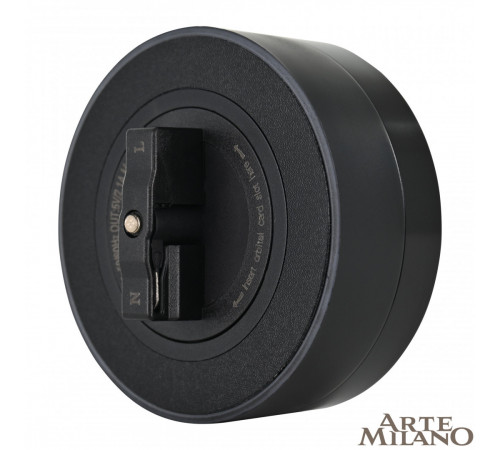 Трековая розетка Arte Milano Am-track-sockets 380066TS LED/USBx2 Black