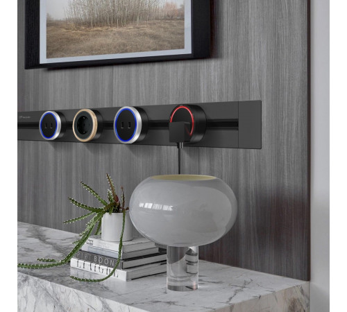 Трековая розетка Arte Milano Am-track-sockets 380066TS LED/USBx2 Black