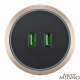 Трековая розетка Arte Milano Am-track-sockets 380066TS LED/USBx2 Gold
