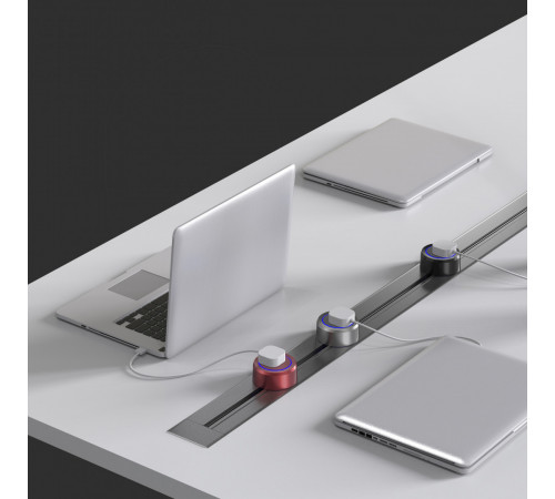 Трековая розетка Arte Milano Am-track-sockets 380066TS LED/USBx2 Gold