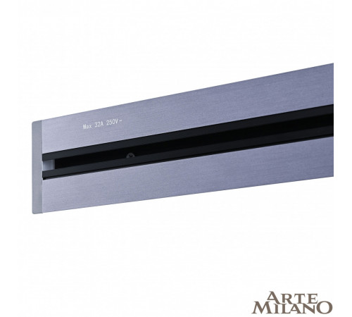 Встраиваемый шинопровод с выключателем Arte Milano Am-track-sockets 385205TBB/50 Grey