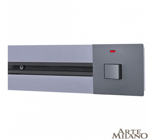 Встраиваемый шинопровод с выключателем Arte Milano Am-track-sockets 385205TBB/50 Grey