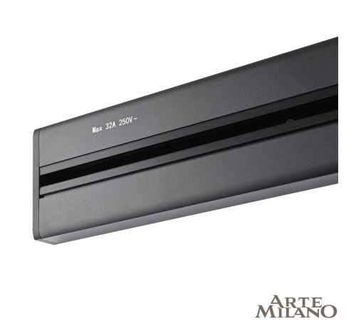 Накладной шинопровод с выключателем Arte Milano Am-track-sockets 385205TOB/50 Black