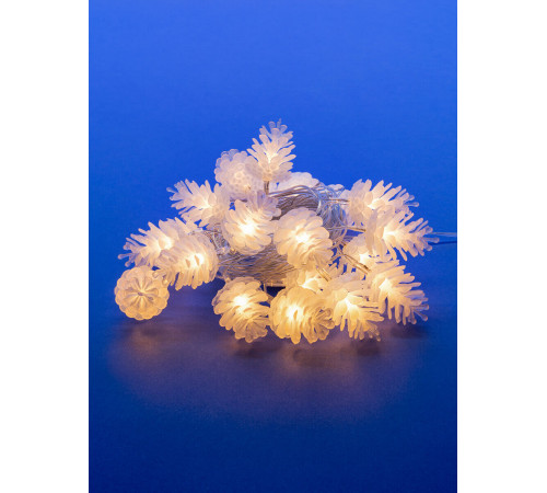 Светодиодная гирлянда (09582) Uniel шишки 220V белый ULD-S0280-020/DTA Warm White IP20 PINE CONES