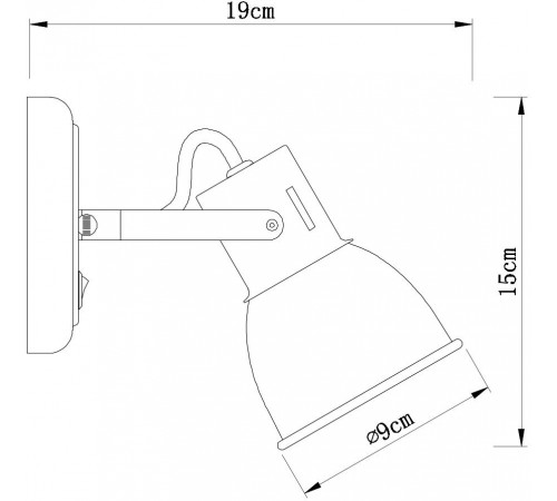 Спот Arte Lamp A1677AP-1GY