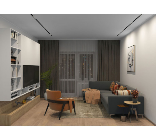 Трековый светодиодный светильник Denkirs DK8001-BK