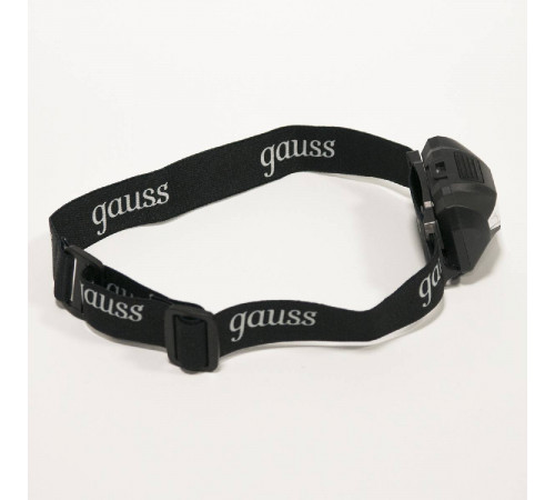 Налобный светодиодный фонарь Gauss от батареек 60х40 100 лм GF306