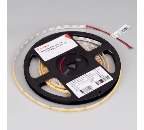 Светодиодная лента Arlight COB-X544-8mm 24V Warm3000 (11.5 W/m, IP20, 5m) 031900(3)