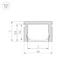 Алюминиевый профиль Arlight PIK-1007-3000 ANOD 045493