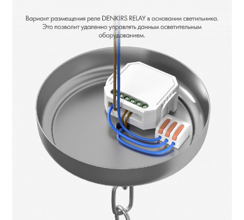 Двухканальное Wi-Fi реле-диммер Denkirs Relay RL1004-DM/1