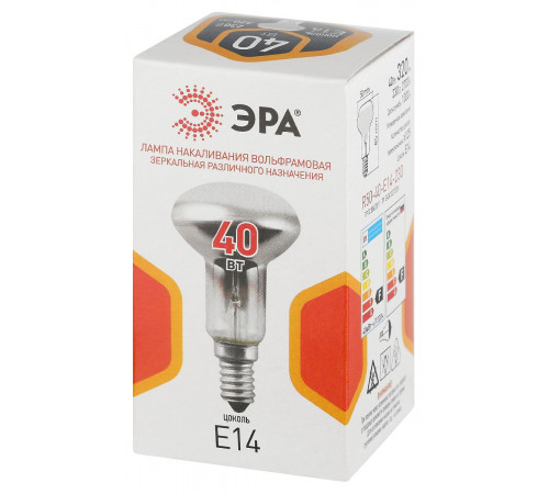 Лампа накаливания Эра R50-40-E14-230 рефлектор Б0066515