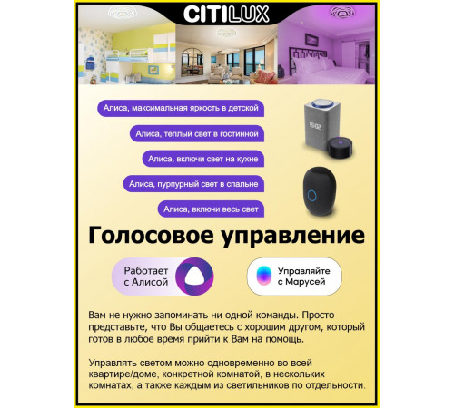 Потолочный светильник Citilux Триест Смарт CL737A34E