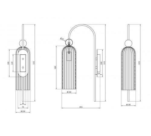 Бра Maytoni Antic MOD302WL-01W
