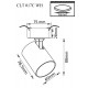 Спот Crystal Lux CLT 017 CLT 017C WH