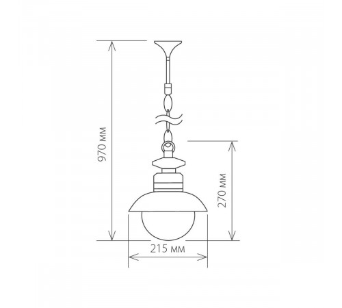 Уличный подвесной cветильник Elektrostandard Talli H GL 3002H черный 4690389106590