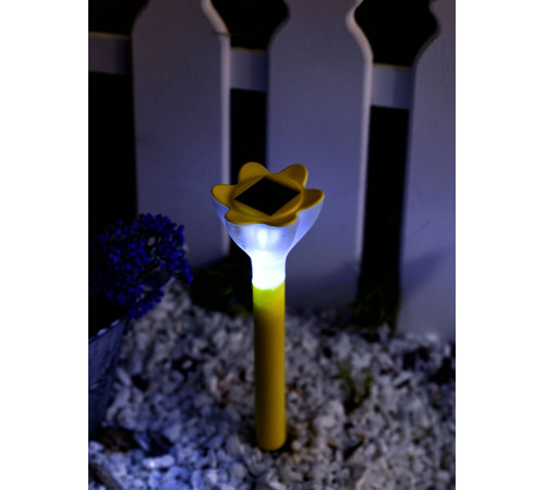 Светильник на солнечных батареях (10625) Uniel Promo USL-C-419/PT305 Yellow Crocus