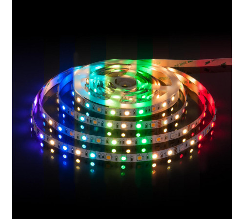 Светодиодная лента Elektrostandard 24V 14,4W 60Led 5050+5050 IP20 MIX RGB/теплый белый, 5м 4690389172250